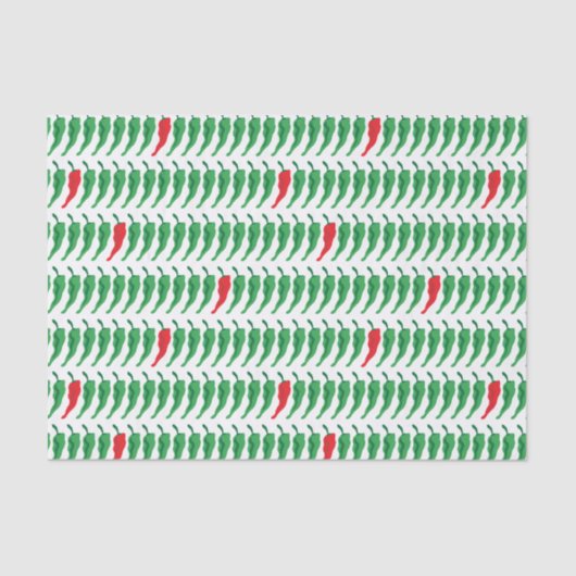 Chile Pepper Pattern Seidenpapier (Vorderseite)