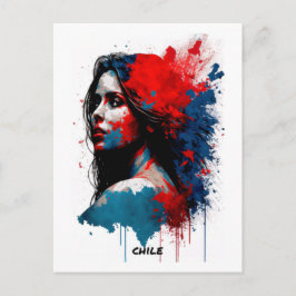 Chile Postcard - Portrait - Welt der Frauen Postkarte