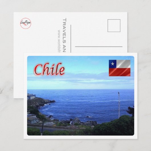 CHILE - POSTKARTE (Vorne/Hinten)