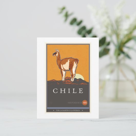Chile Postkarte (Stehend Vorderseite)