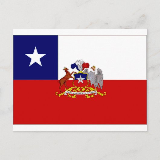 Chile Präsident Flag Postkarte (Vorderseite)