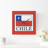 Chile Quadratische Wanduhr (Zuhause)