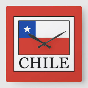 Chile Quadratische Wanduhr