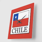 Chile Quadratische Wanduhr (Winkel)