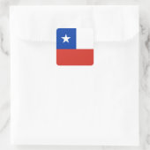 CHILE QUADRATISCHER AUFKLEBER (Tasche)
