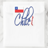 Chile Quadratischer Aufkleber (Tasche)