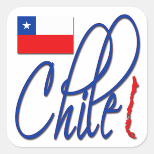 Chile Quadratischer Aufkleber