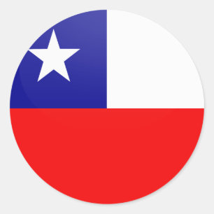 Chile-Qualitätsflaggenkreis Runder Aufkleber