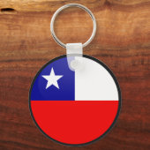Chile-Qualitätsflaggenkreis Schlüsselanhänger (Vorderseite)