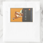 Chile Rechteckiger Aufkleber (Tasche)