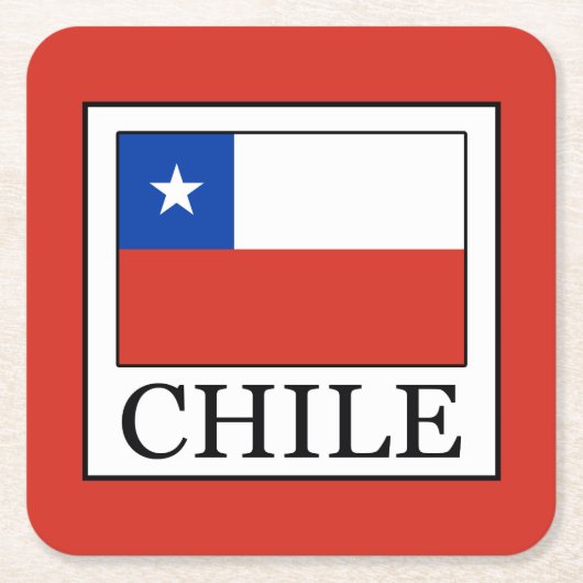 Chile Rechteckiger Pappuntersetzer (Vorderseite)