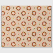 Chile Ristra Wreaths and Peppers All-Over Pattern  Geschenkpapier (Flach)