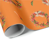 Chile Ristra Wreaths and Peppers All-Over Pattern  Geschenkpapier (Rolleneckpunkt)