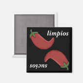 Chile Rojo Niedlich Geschirrspüler Magnet (Vorderseite/Rückseite)