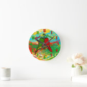 Chile - rot oder grün? runde wanduhr (Zuhause)