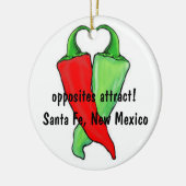 Chile Rot oder Grün? Weihnachtsschmuck der Keramik (Links)