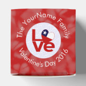 Chile Rote LIEBE Flag Personalisiert Geschenkschachtel (Oben)