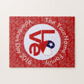 Chile Rote LIEBE Flag Personalisiert Puzzle (Horizontal)