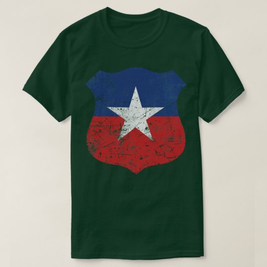 Chile Roundel Flag-Zeichen T-Shirt (Design vorne)