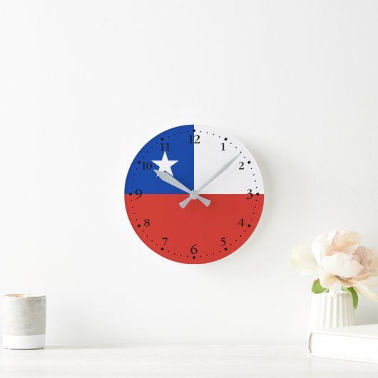 Chile Runde Wanduhr (Zuhause)