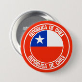 Chile-RundEmblem Button (Vorne & Hinten)