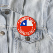 Chile-RundEmblem Button (Beispiel)