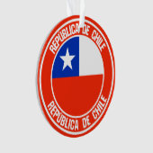 Chile-RundEmblem Ornament (Vorderseite)