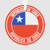 Chile-RundEmblem Ornament (Rückseite)