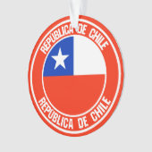 Chile-RundEmblem Ornament (Vorderseite)