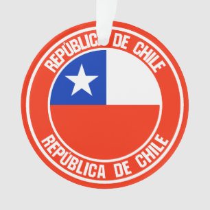 Chile-RundEmblem Ornament