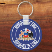 Chile-RundEmblem Schlüsselanhänger (Vorderseite)
