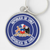 Chile-RundEmblem Schlüsselanhänger (Vorne)