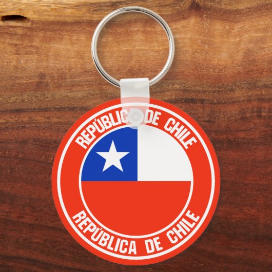 Chile-RundEmblem Schlüsselanhänger (Vorderseite)