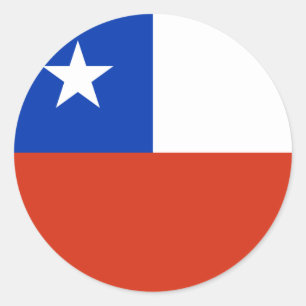 Chile Runder Aufkleber