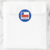 Chile Runder Aufkleber (Tasche)