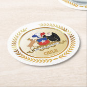 Chile Runder Pappuntersetzer (Angewinkelt)