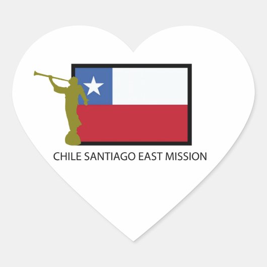Chile Santiago East Mission LDS CTR Herz-Aufkleber (Vorderseite)