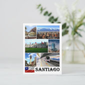 Chile - Santiago - Mosaik - Postkarte (Stehend Vorderseite)