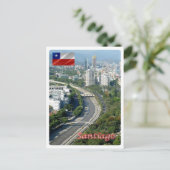 Chile - Santiago - Rio Mapocho - Postkarte (Stehend Vorderseite)