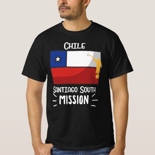 Chile Santiago South Mormon LDS Mission T-Shirt (Vorderseite)