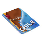Chile Santiago Vintage Reiseplakat Magnet (Rechte Seite)