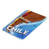 Chile Santiago Vintage Reiseplakat Magnet (Linke Seite)
