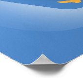 Chile Santiago Vintage Reiseplakat Poster (Ecke)