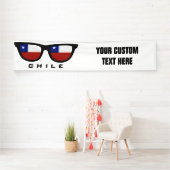 Chile Shades benutzerdefinierte Text- und Farbbann Banner (Insitu)
