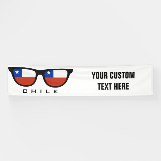 Chile Shades benutzerdefinierte Text- und Farbbann Banner (Horizontal)