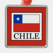 Chile Silbernes Ornament (Vorne)