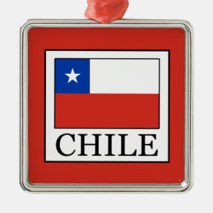Chile Silbernes Ornament