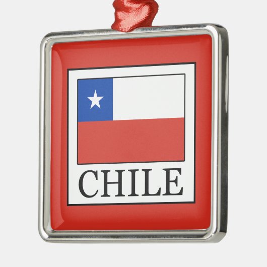 Chile Silbernes Ornament (Links)