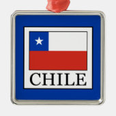 Chile Silbernes Ornament (Vorne)
