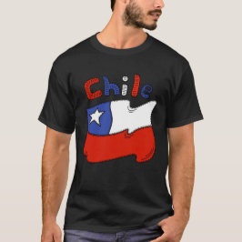 CHILE Special Individualisierbarer Schwarzer Touri T-Shirt